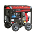 HiARNS 2KW Generador de soldador diesel portátil abierto de 2kw con ruedas y mango de 10 pulgadas